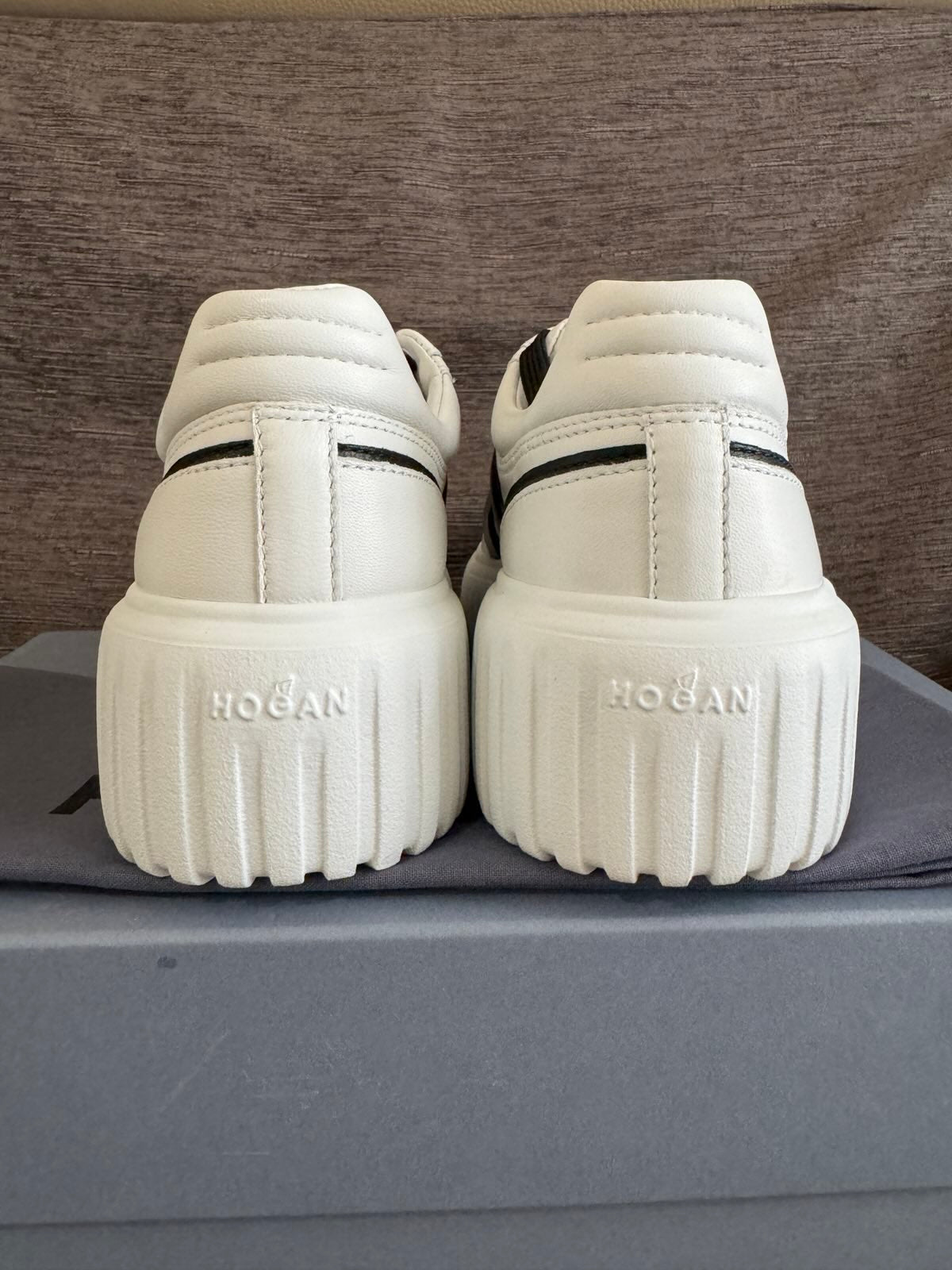 Hogan H-Stripes Sneakers (Black H)