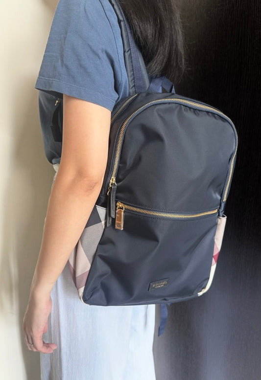 Blue Label Crestbridge checker backpack