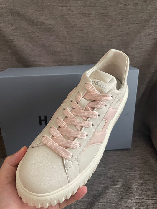 Hogan H-Stripes Sneakers (Pink H)