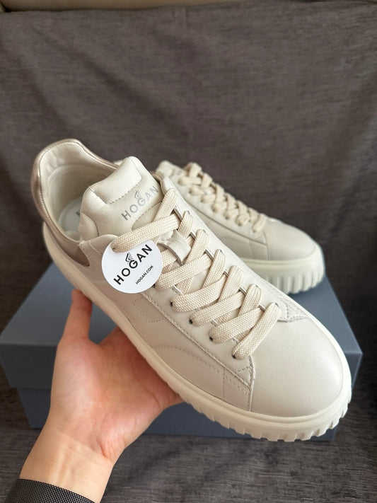 Hogan H-Stripes Sneakers (metallic end)