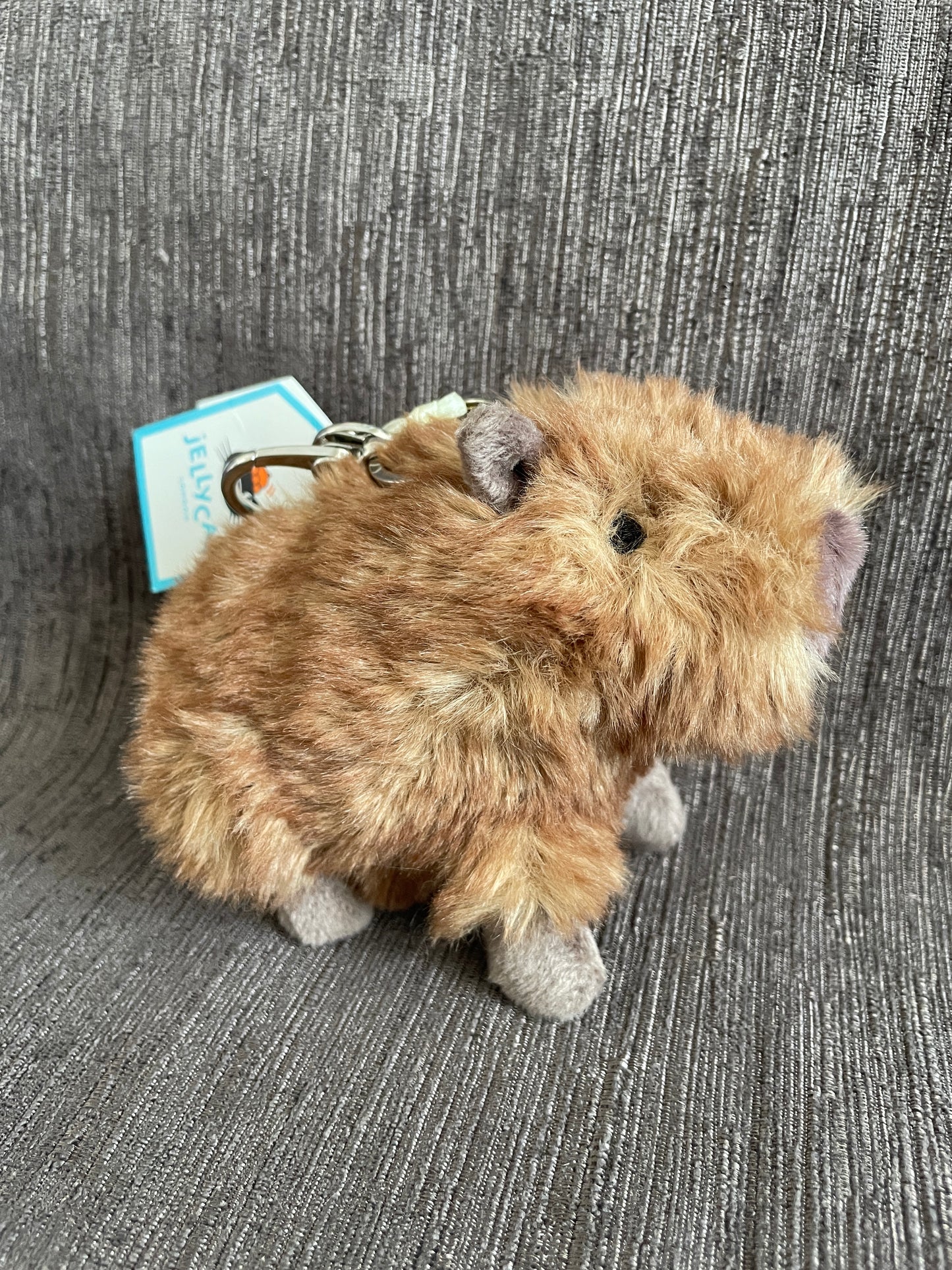 Jellycat capybara bag charm