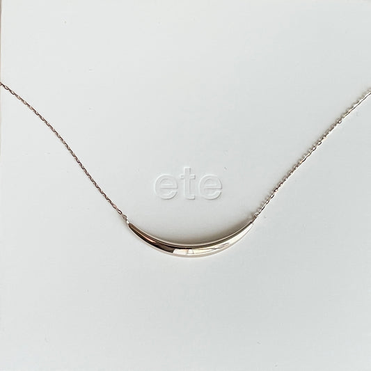ete Crescent Moon Necklace