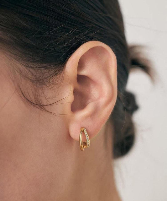 ETE Bijou Hug Earrings - Yellow gold