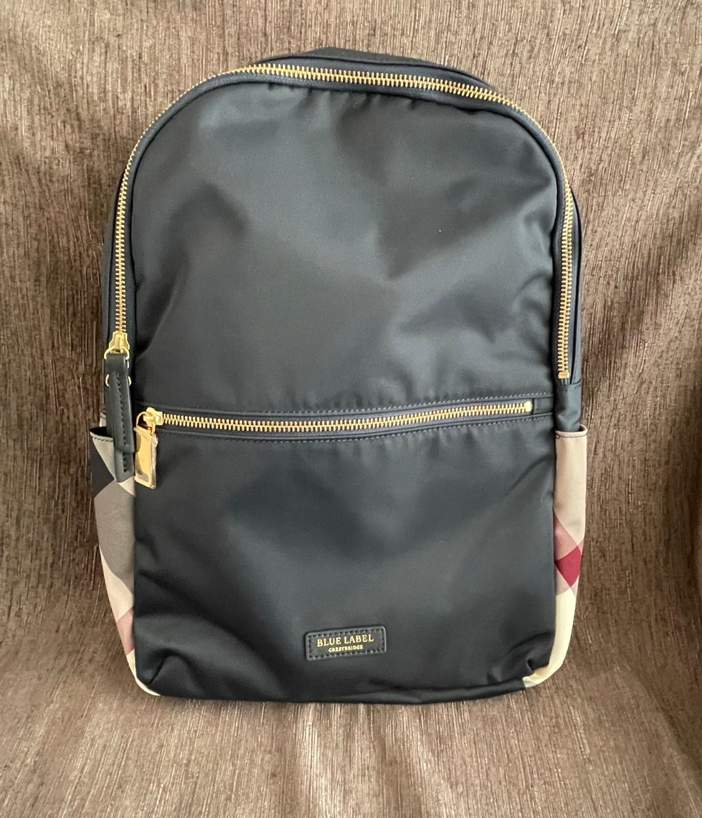 Blue Label Crestbridge checker backpack