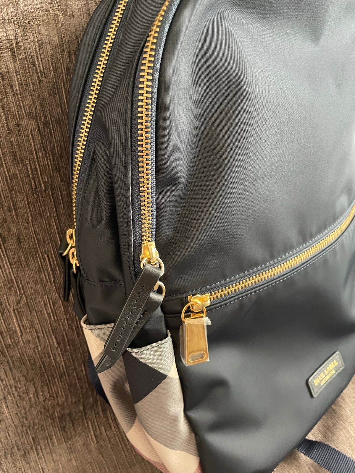 Blue Label Crestbridge checker backpack