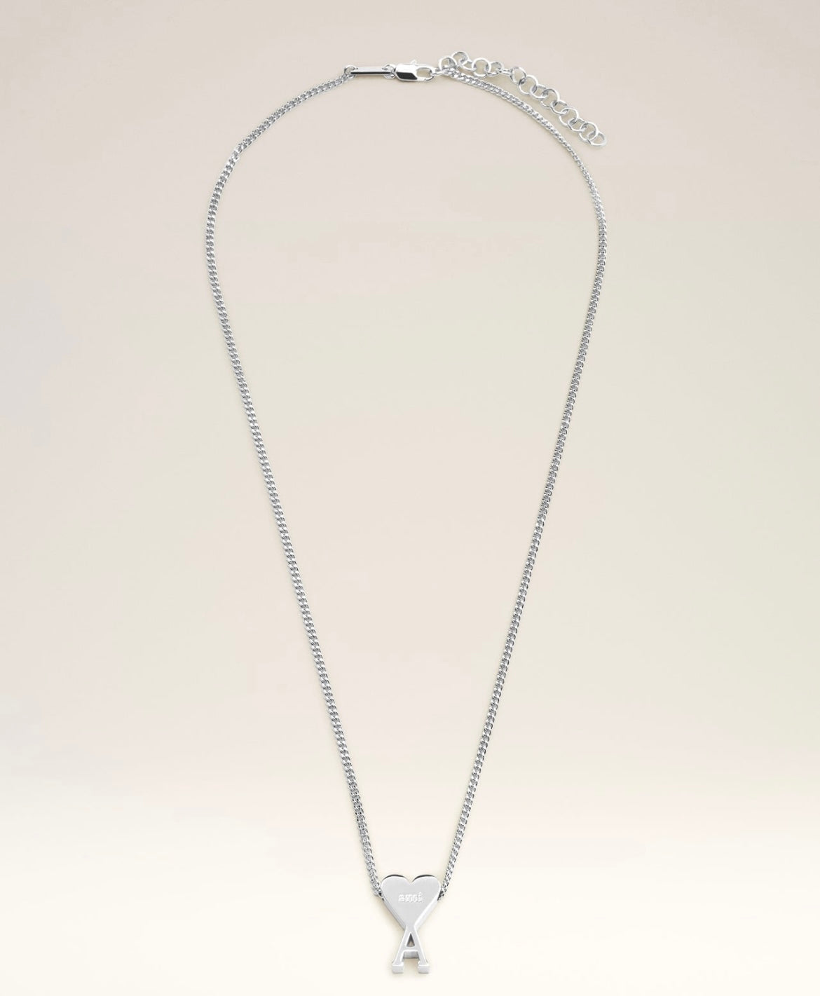 Ami Paris logo necklace (silver)