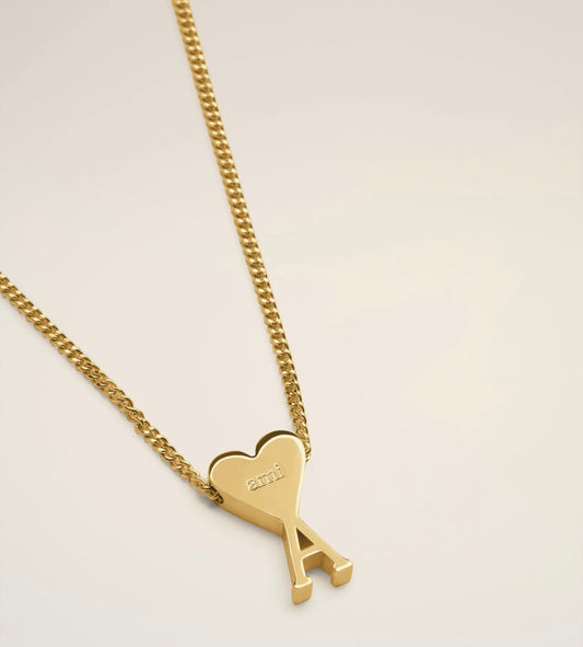 Ami Paris logo necklace (gold)