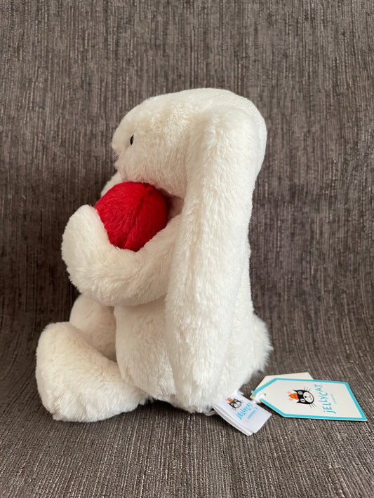 Jellycat bashful red love heart bunny