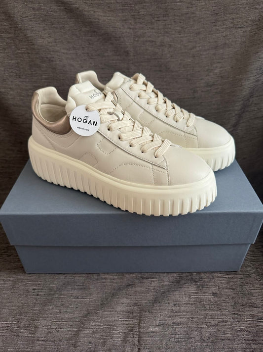 Hogan H-Stripes Sneakers (metallic end)