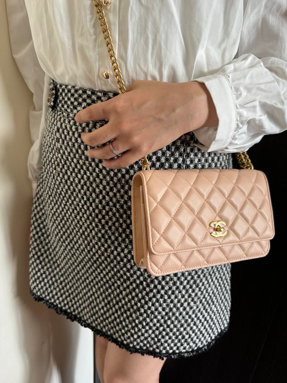 Chanel Wallet on Chain - Beige Clair