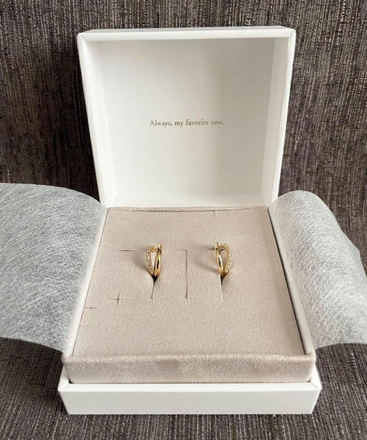 ETE Bijou Hug Earrings - Yellow gold