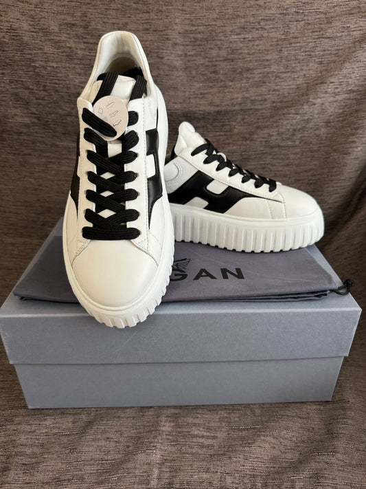 Hogan H-Stripes Sneakers (Black H)