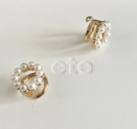 ete Pearl Loop Earrings