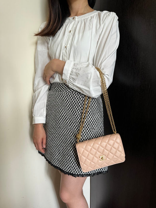 Chanel Wallet on Chain - Beige Clair