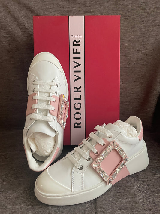 Roger Vivier Viv’ Stake leather sneakers (EU 37.5)