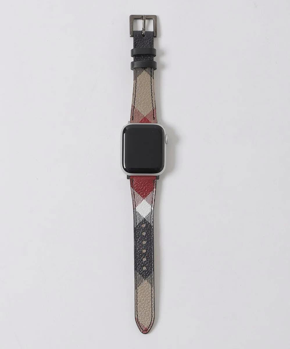 Black label leather watch strap